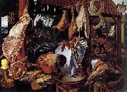 Pieter Aertsen Butcher s Stall oil on canvas